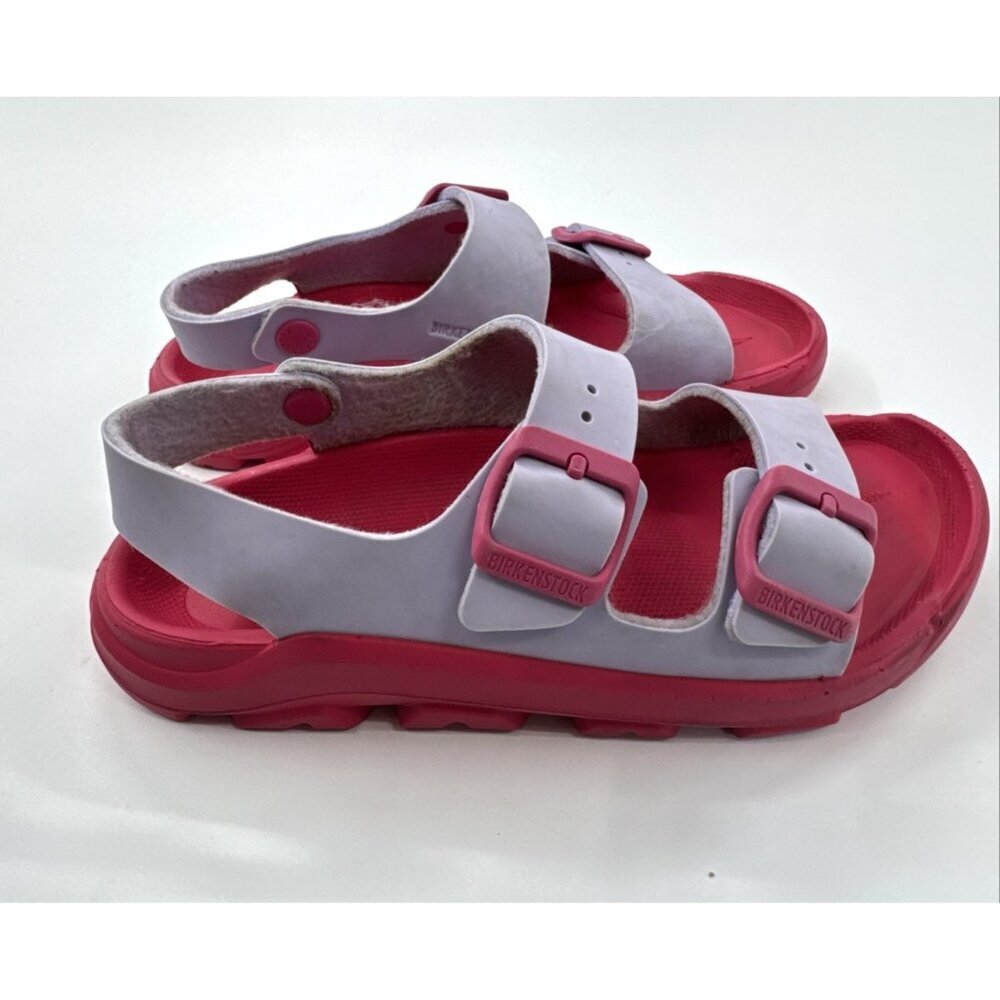 Birkenstock Sandals Youth Girls 3 Pink Mogami Buckle Waterproof Strappy Beach